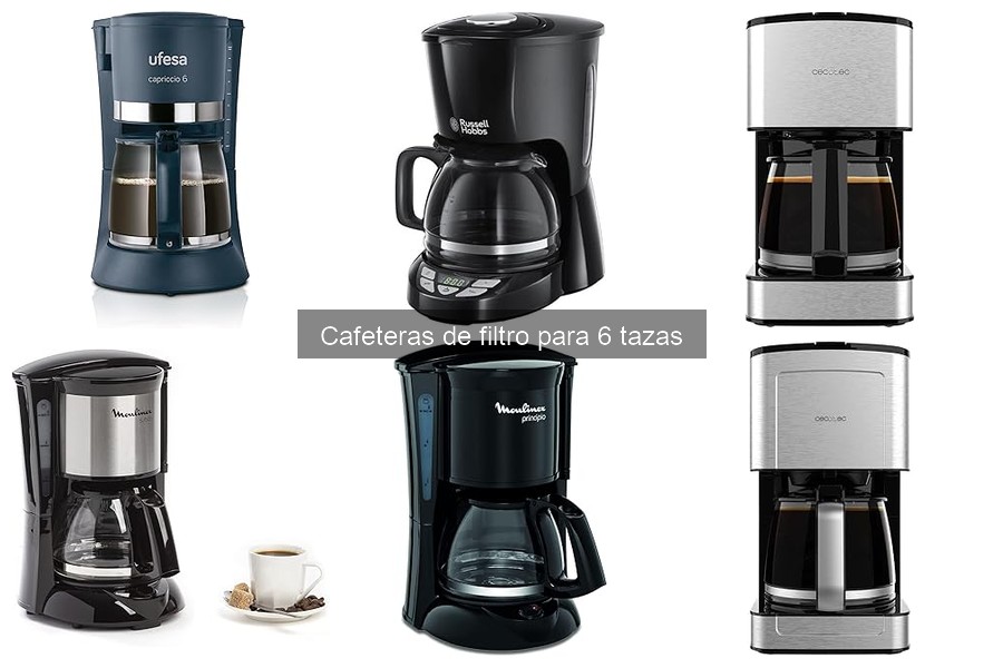 Deliciosas recetas de café con cafeteras de filtro para 6 tazas