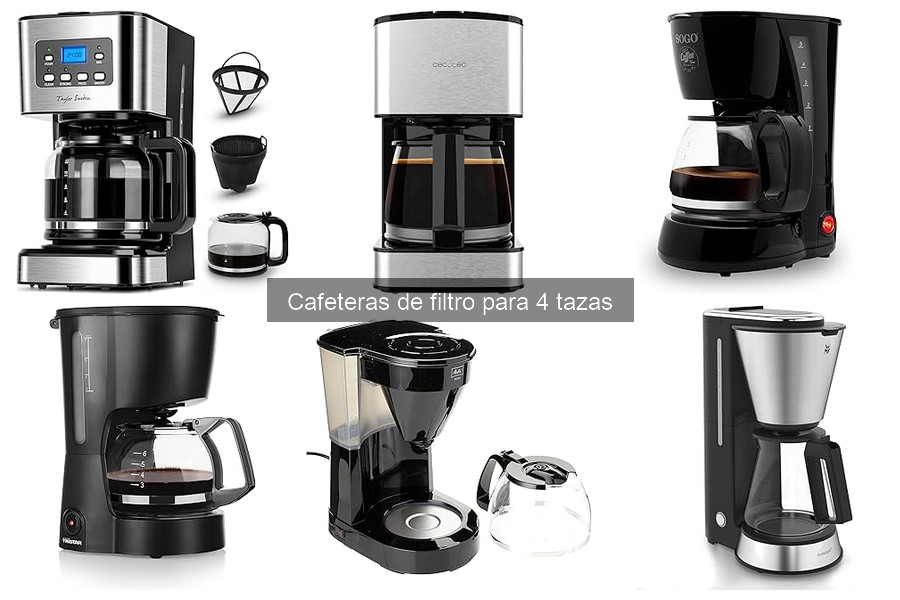 Deliciosas recetas para cafeteras de filtro de 4 tazas