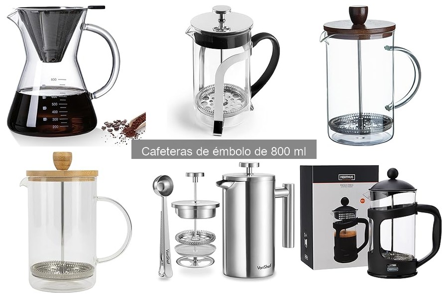 Descubre qué es una cafetera de émbolo de 800 ml