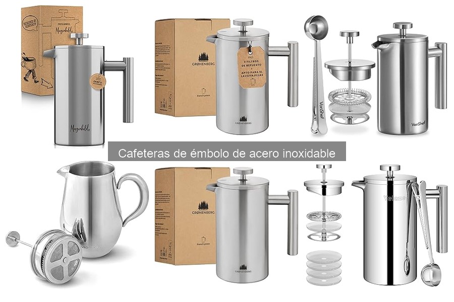Dónde comprar cafeteras de émbolo de acero inoxidable