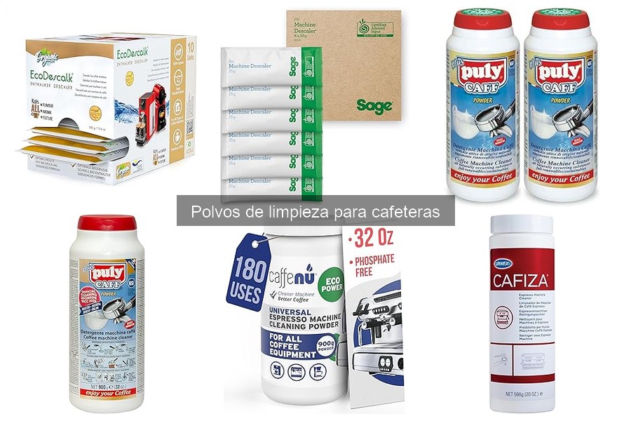Dónde comprar polvos de limpieza para cafeteras fácilmente