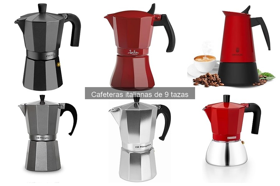 ¿Dónde comprar una cafetera italiana de 9 tazas y precios?