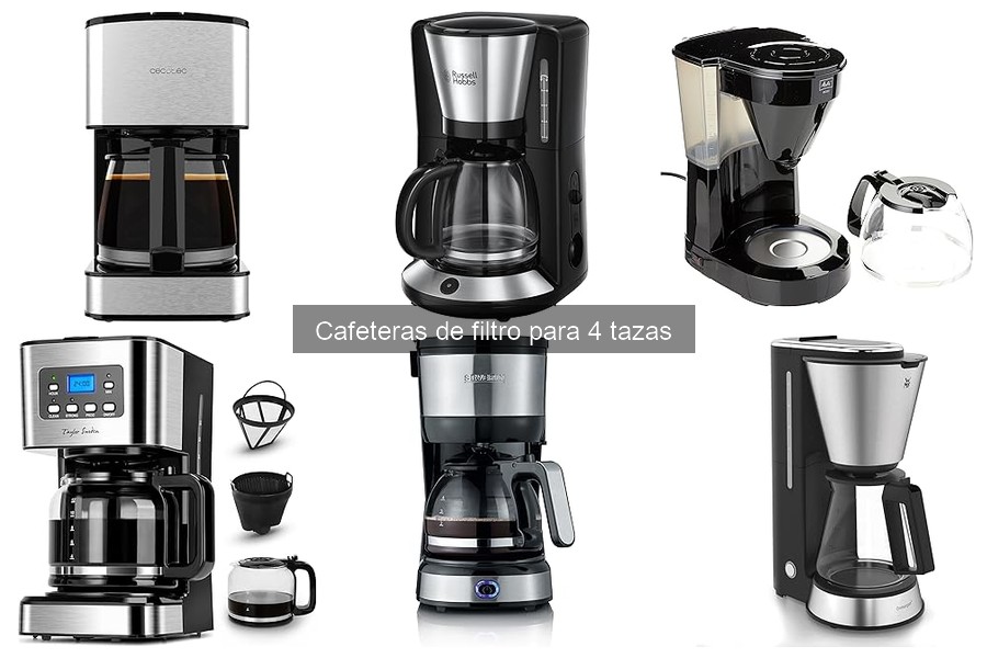 Errores comunes al elegir cafeteras de filtro para 4 tazas