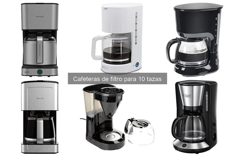 Errores comunes al usar cafeteras de filtro para 10 tazas