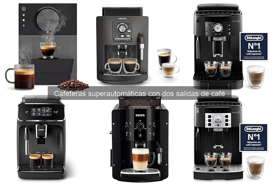 Esenciales de una cafetera superautomática con doble salida