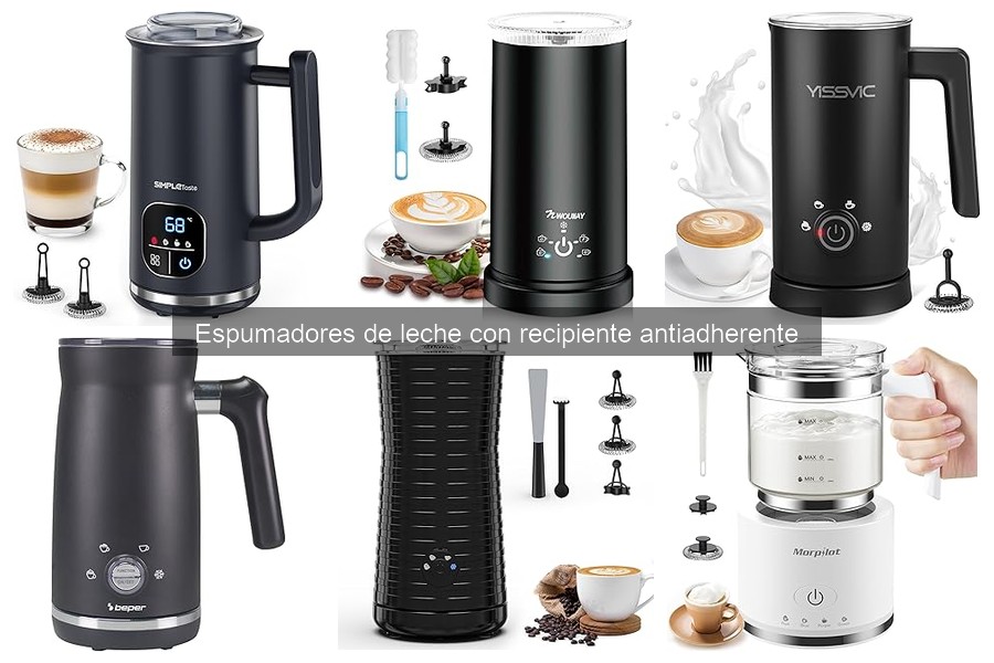 Espumador de leche con recipiente antiadherente: ¿qué es?