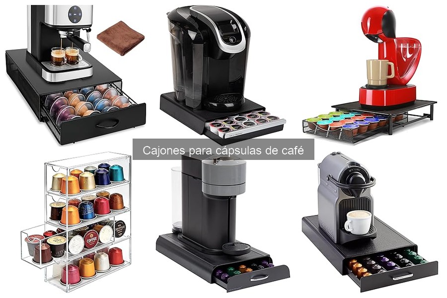 Funcionalidades adicionales en cajones para cápsulas de café