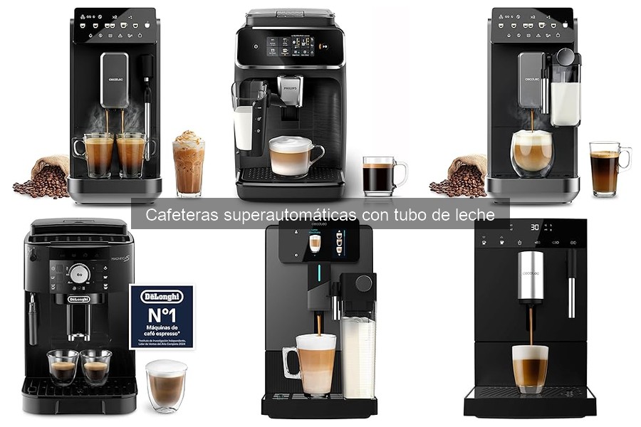 Guía de compra de cafeteras superautomáticas con tubo de leche