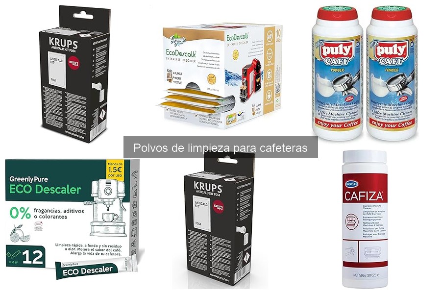 Guía de compra de polvos de limpieza para cafeteras