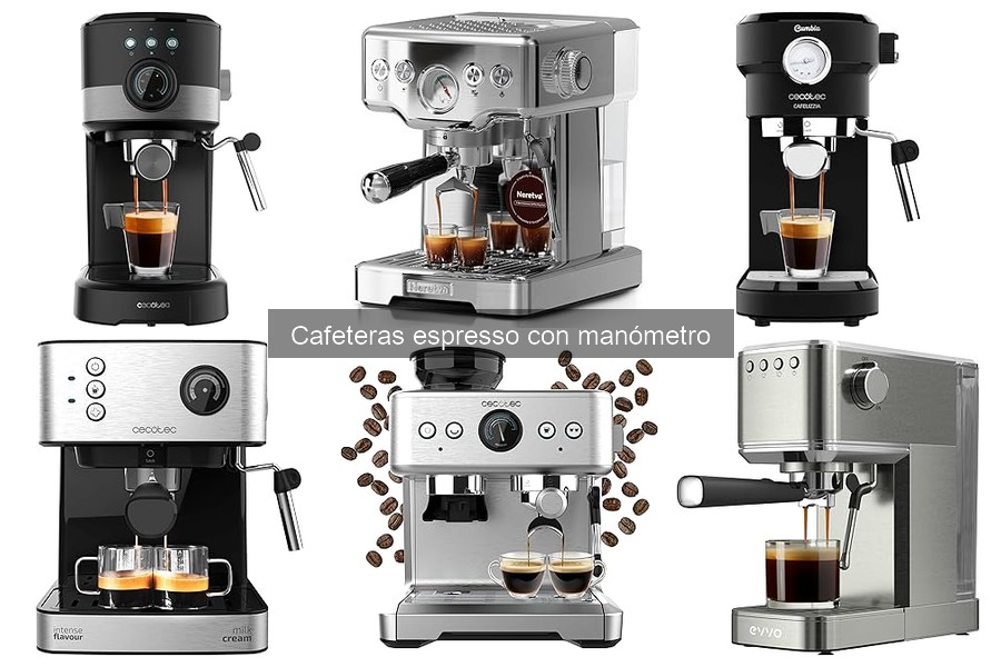Innovaciones y tendencias en cafeteras espresso con manómetro