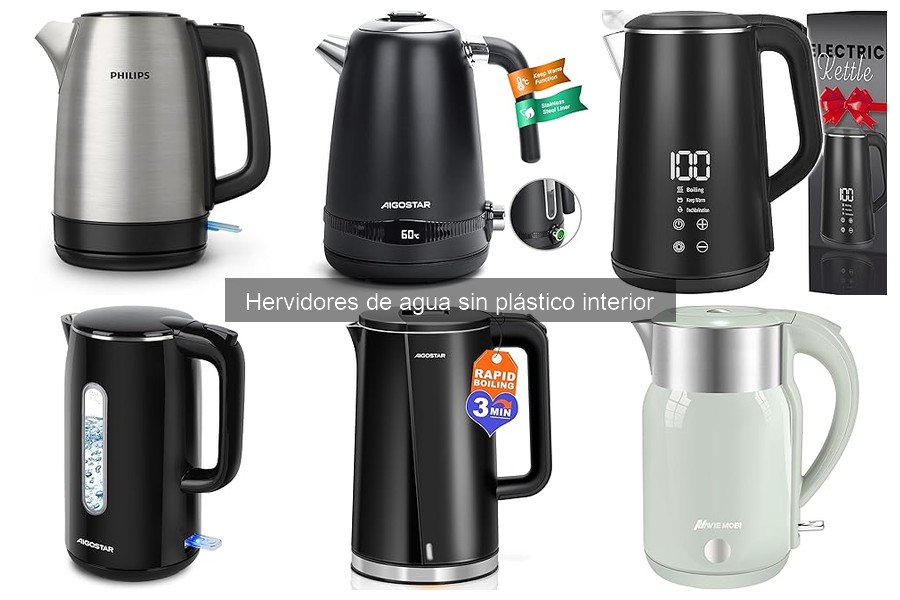 Instrucciones de uso para hervidores de agua sin plástico interior