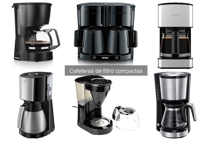 Instrucciones para utilizar una cafetera de filtro compacta