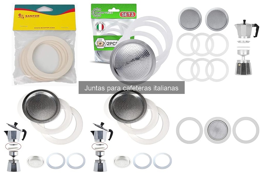 Juntas para cafeteras italianas: Guía de compra completa