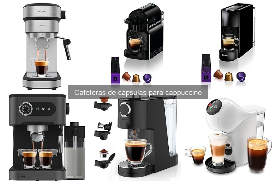 Mantenimiento de cafeteras de cápsulas para cappuccino