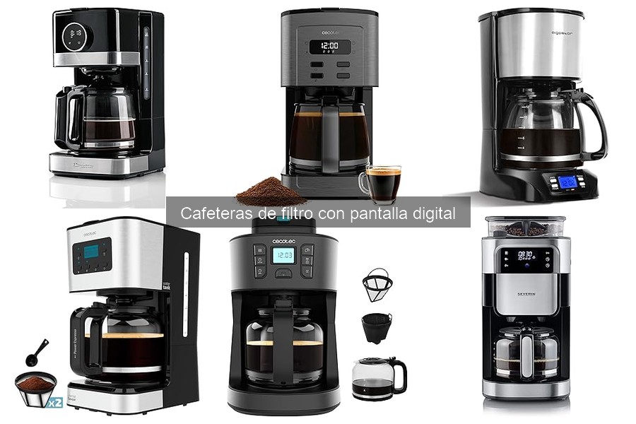 Mantenimiento de cafeteras de filtro con pantalla digital