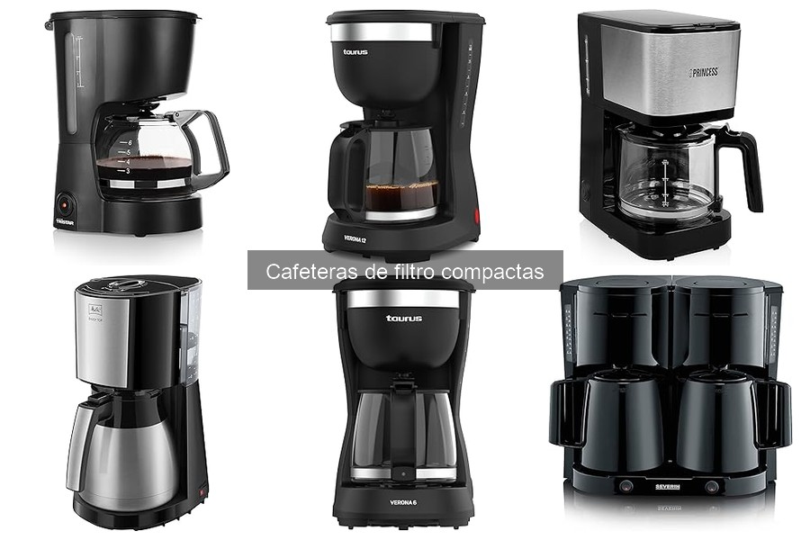 Mantenimiento y limpieza de cafeteras de filtro compactas