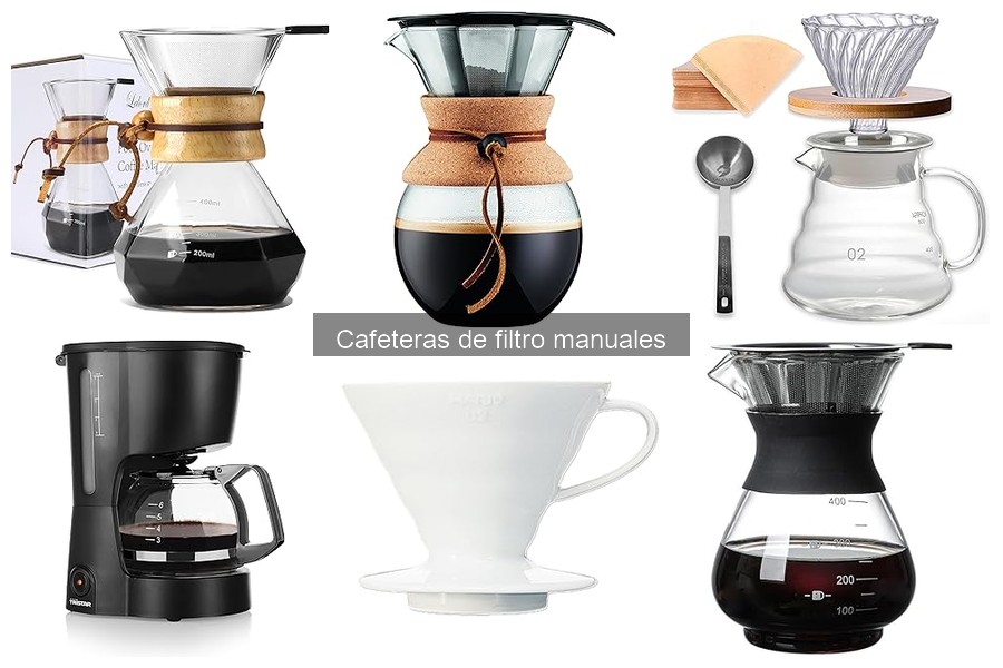 Mantenimiento y limpieza de cafeteras de filtro manuales