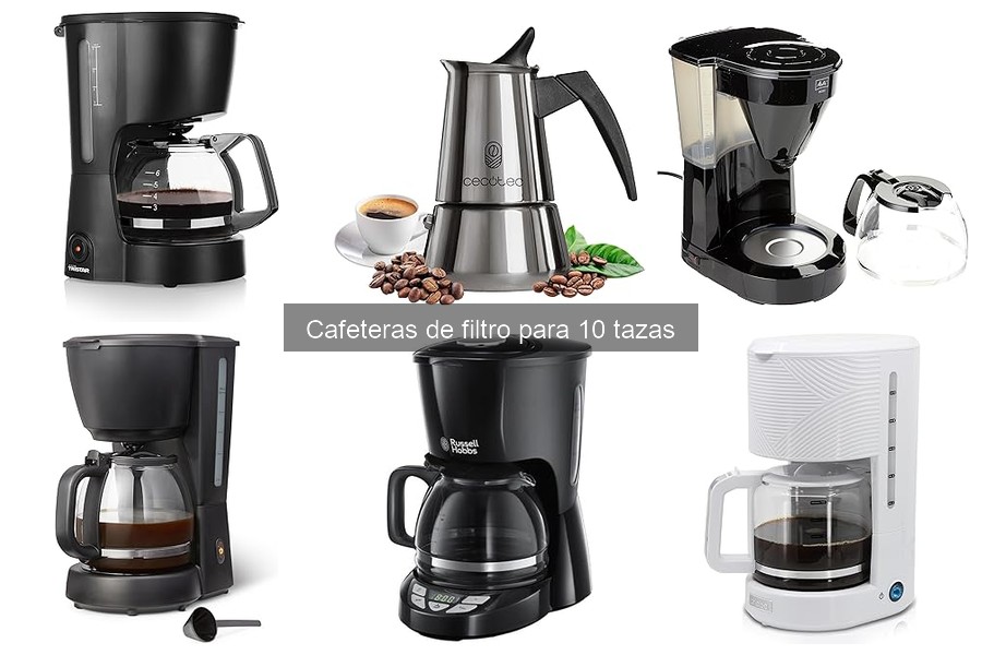Mantenimiento y limpieza de cafeteras de filtro para 10 tazas