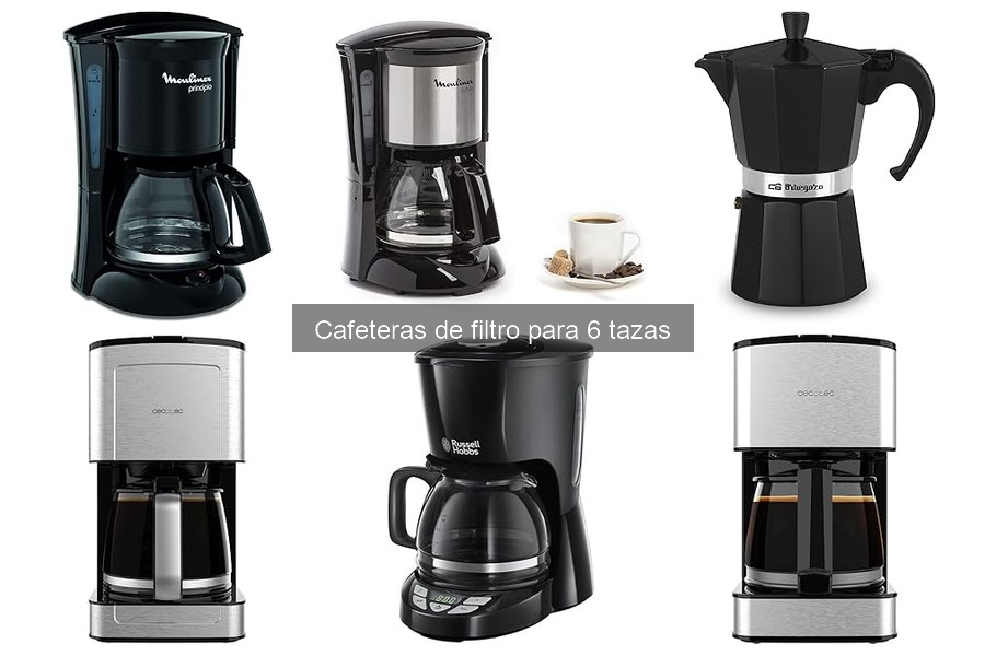 Mantenimiento y Limpieza de Cafeteras de Filtro para 6 Tazas
