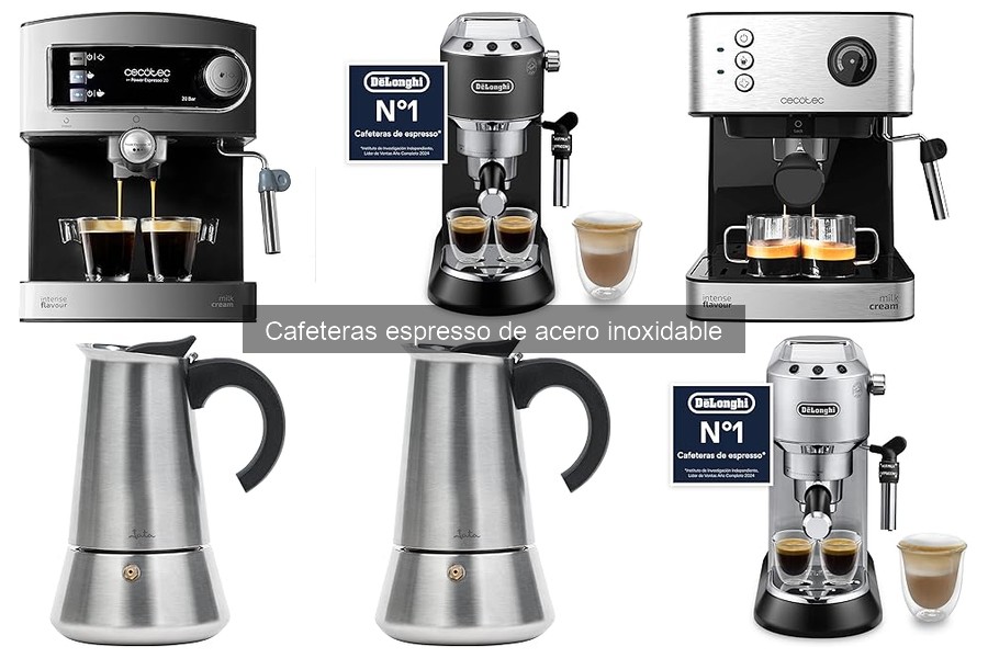 Mantenimiento y limpieza de cafeteras espresso de acero inoxidable