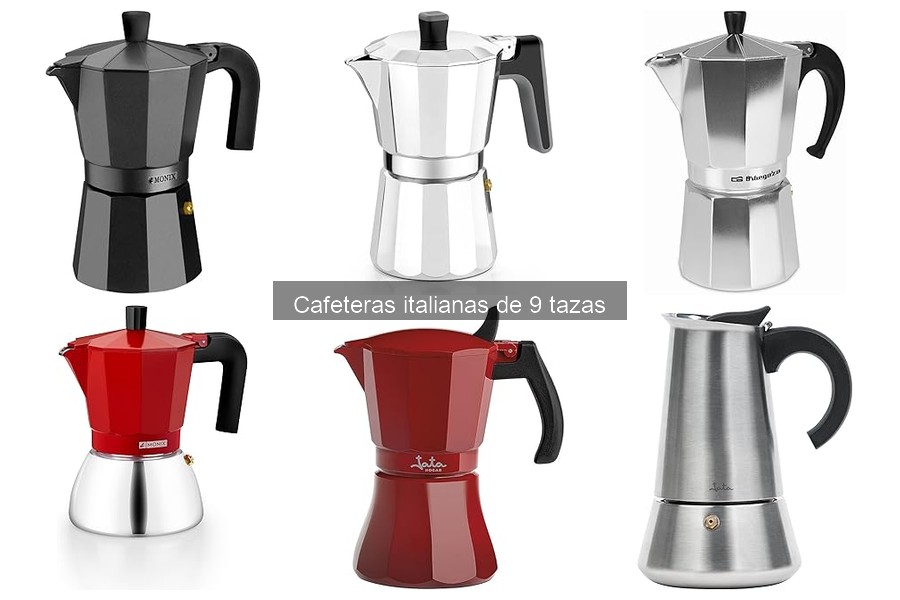 Mantenimiento y limpieza de cafeteras italianas de 9 tazas