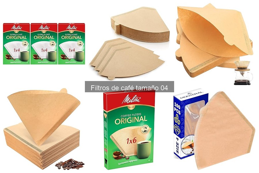 Mantenimiento y limpieza de filtros de café tamaño 04