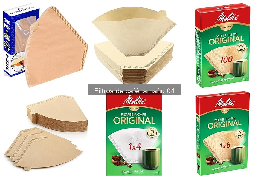 Materiales de filtros de café tamaño 04: ¿Cuál elegir?