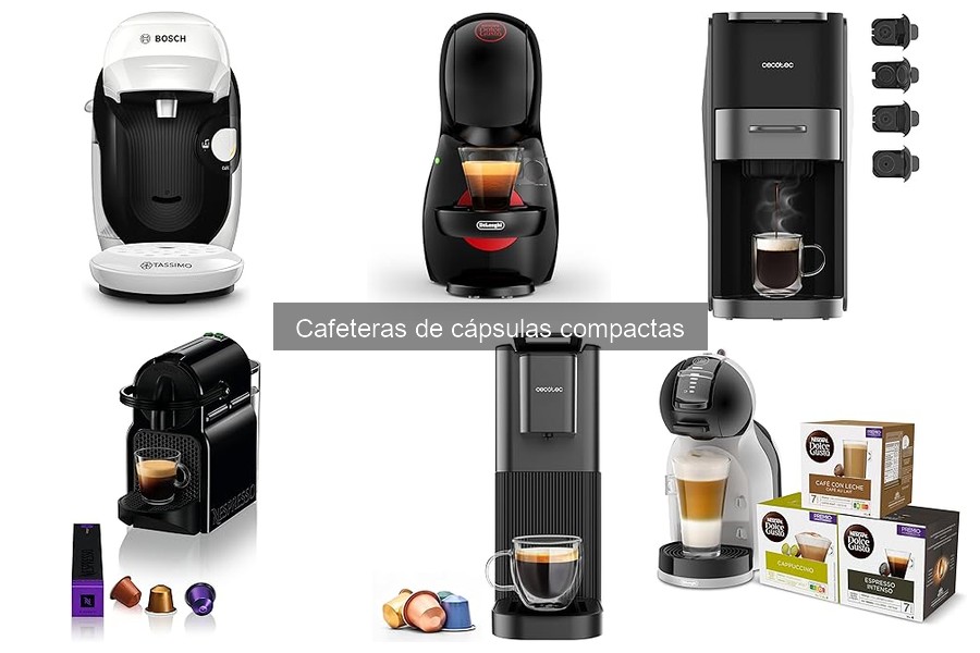Mejores cafeteras de cápsulas compactas: comparativa 2023