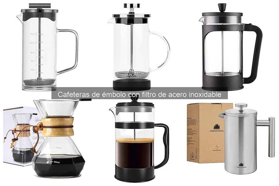 Mejores cafeteras de émbolo con filtro de acero inoxidable 2023