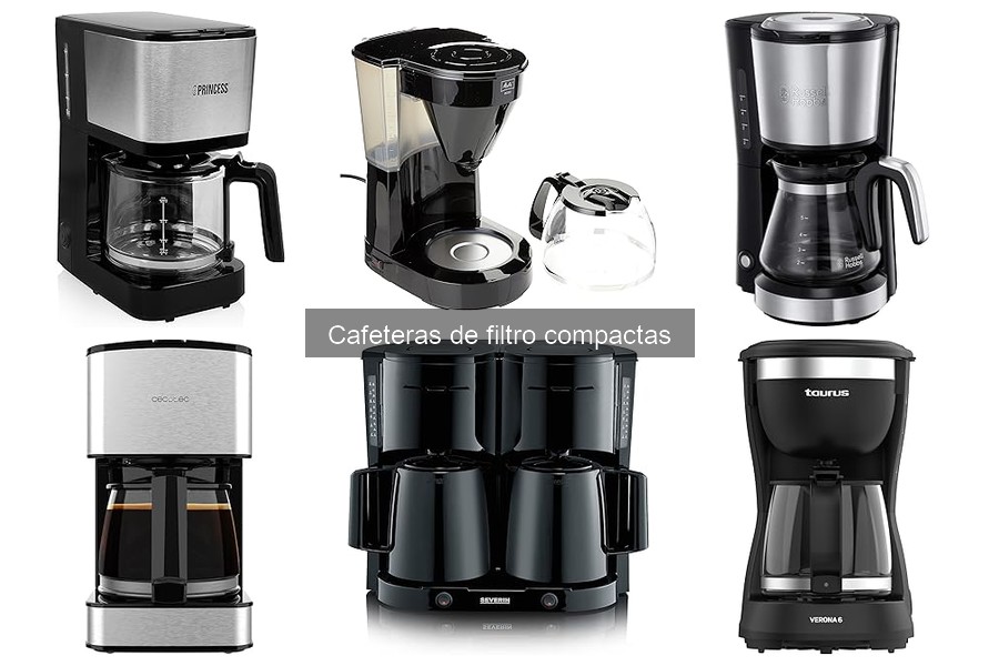 Mejores cafeteras de filtro compactas para pequeños espacios