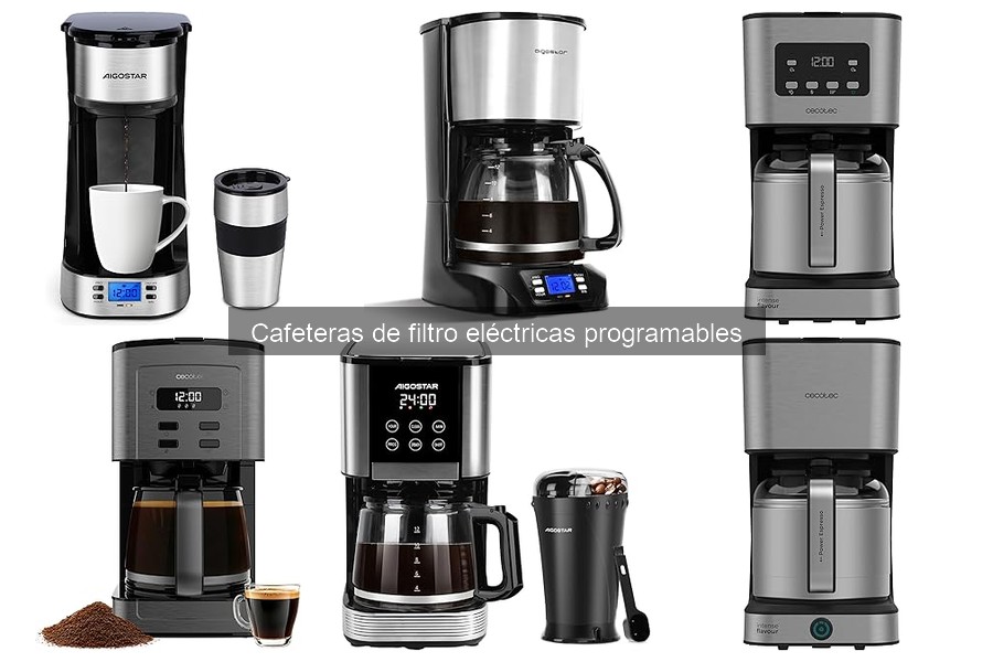 Mejores cafeteras de filtro eléctricas programables 2023
