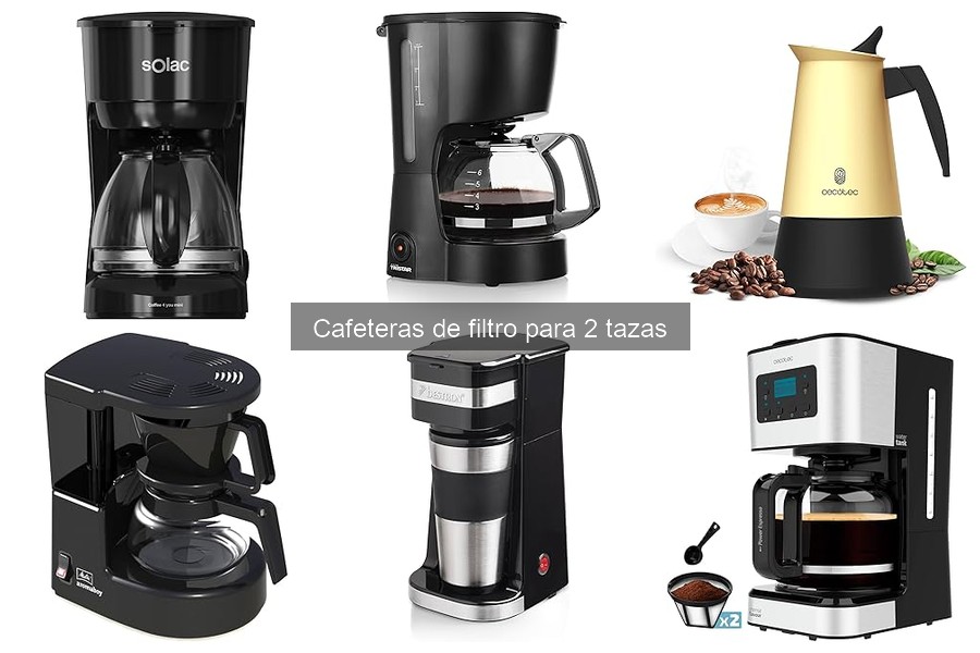 Mejores Cafeteras de Filtro para 2 Tazas del Mercado