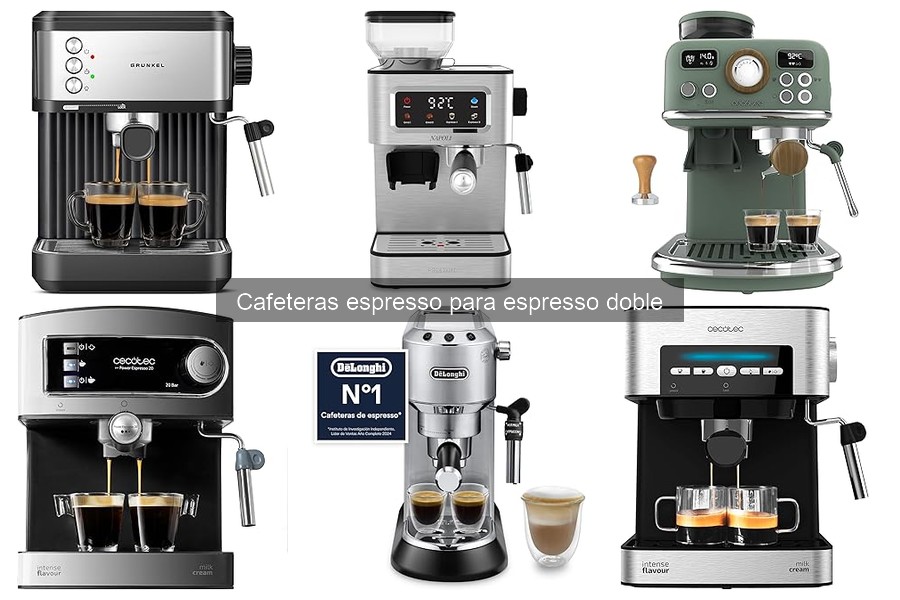 Mejores cafeteras espresso doble en 2023: comparativa y precios
