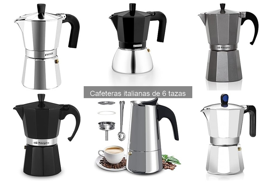 Mejores cafeteras italianas de 6 tazas en 2023: Guía comparativa