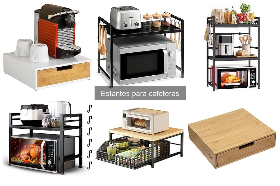Mejores estantes para cafeteras: comparativa y recomendaciones