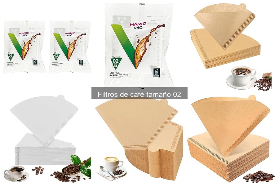 Mejores filtros de café tamaño 02 para cafeteras de goteo
