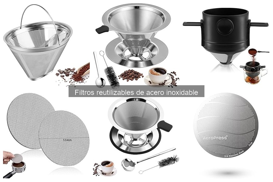 Mejores filtros reutilizables de acero inoxidable para café