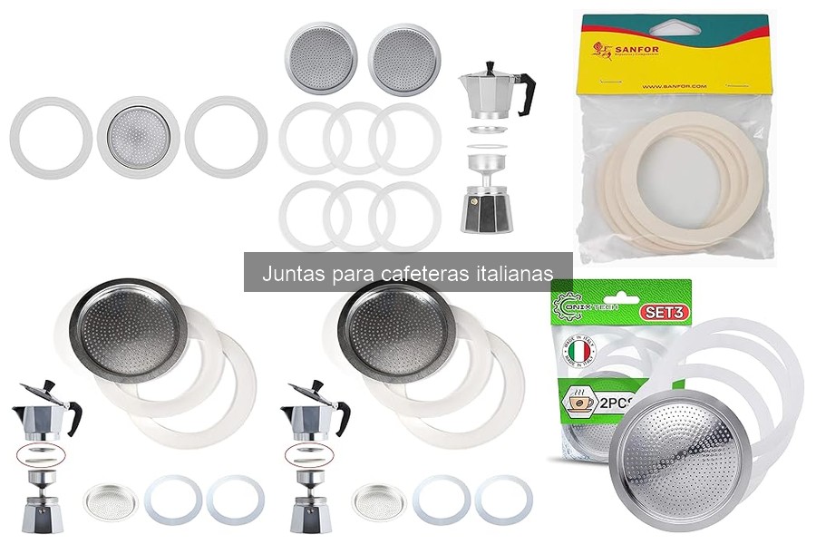 Mejores juntas para cafeteras italianas según materiales