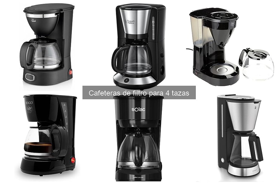 Mejores lugares para comprar cafeteras de filtro para 4 tazas