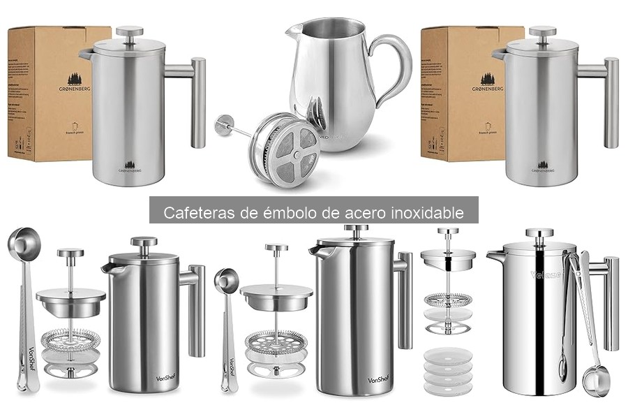 Mejores marcas de cafeteras de émbolo de acero inoxidable