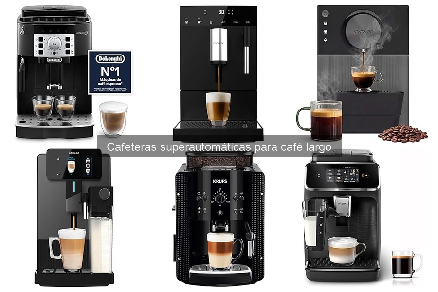 Mejores marcas de cafeteras superautomáticas para café largo