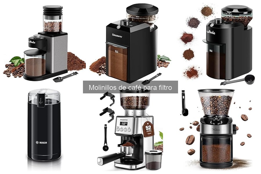 Mejores molinillos de café para filtro en 2023: comparativa