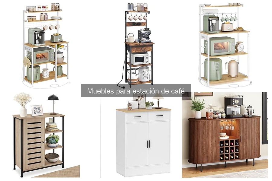 Mejores muebles para estaciones de café en espacios pequeños