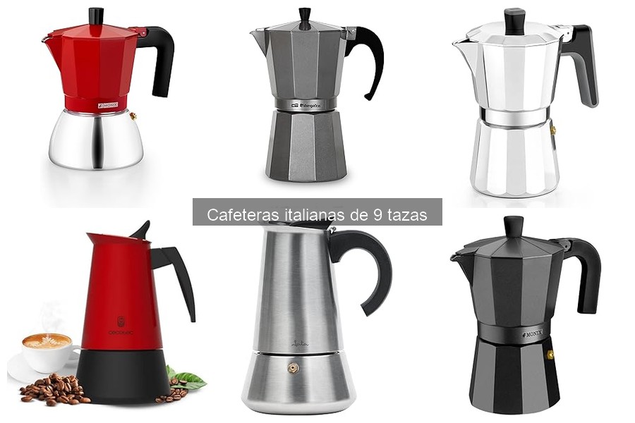 Mejores recetas de café en cafetera italiana de 9 tazas