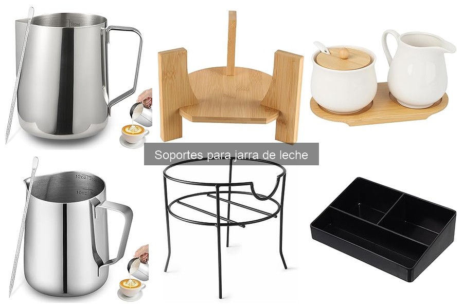 Mejores soportes para jarra de leche en café en casa