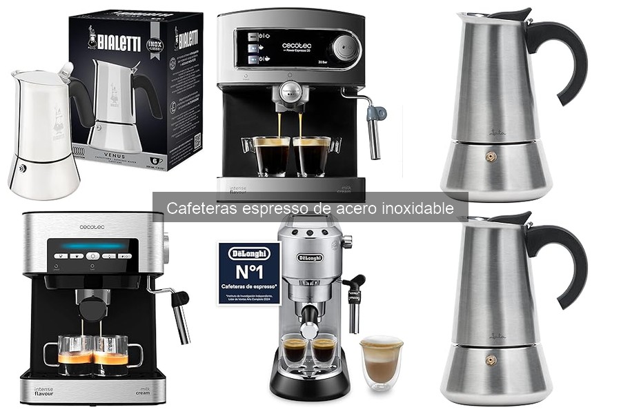 Mejores tiendas para comprar cafeteras espresso de acero inoxidable