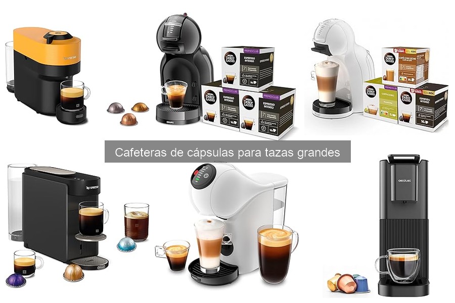 Ofertas en cafeteras de cápsulas para tazas grandes - Ahorra hoy