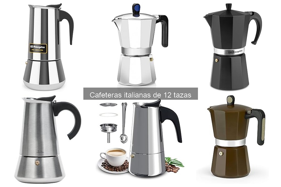 Ofertas en cafeteras italianas de 12 tazas: Mejores precios 2023
