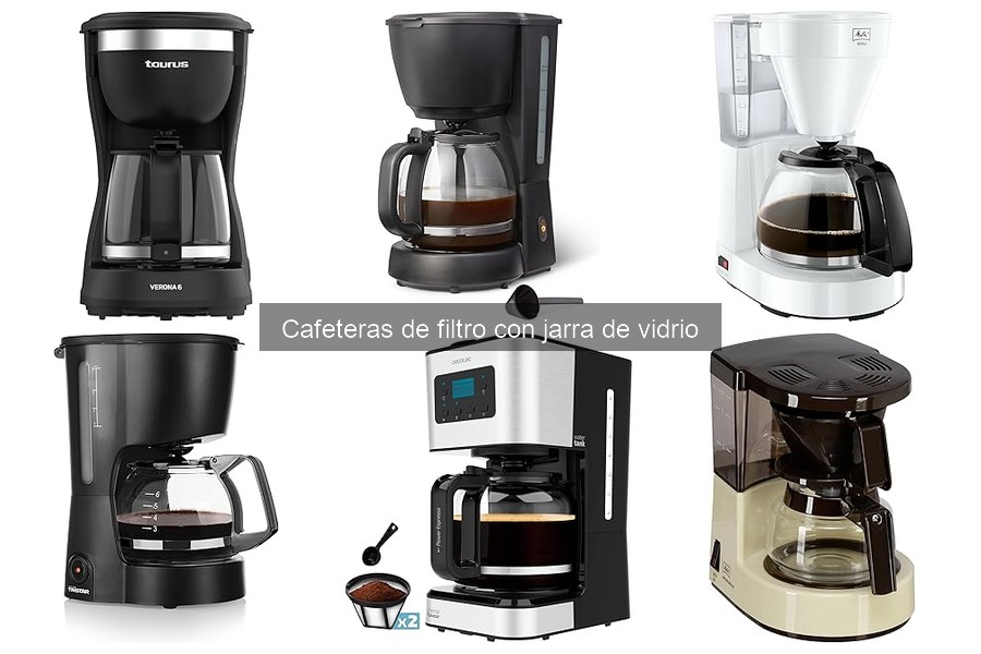 Opiniones de usuarios sobre cafeteras de filtro con jarra de vidrio