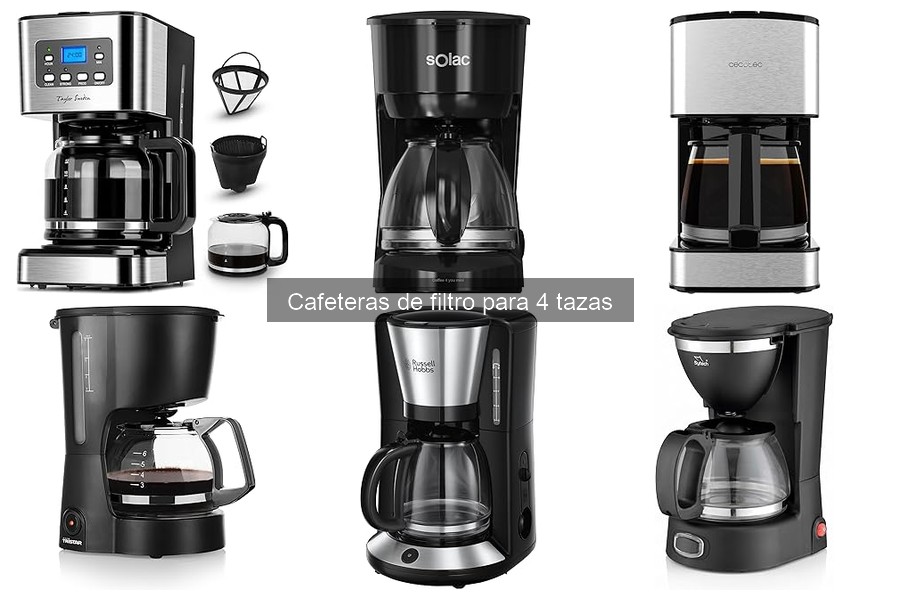 Opiniones sobre cafeteras de filtro para 4 tazas